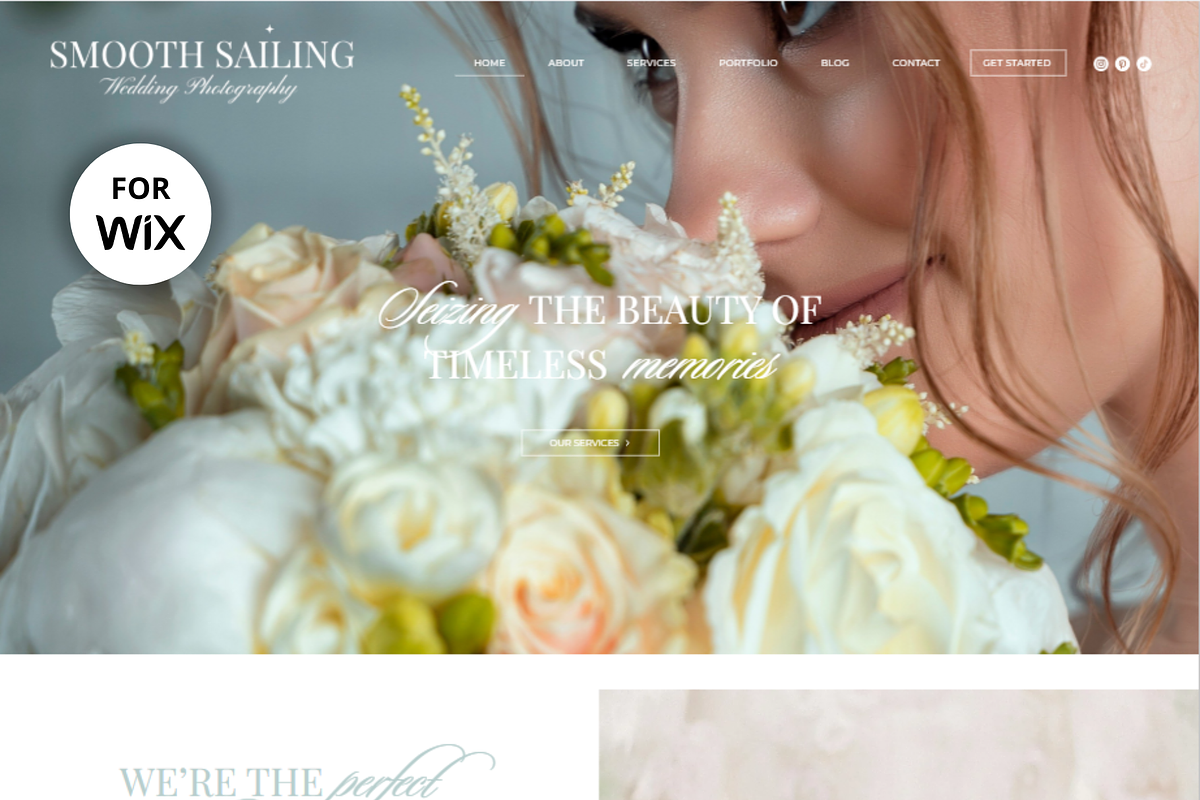 Wix Photography Website Template, a Wix Template by Primavera Studio Design (Photo 1 of 8)