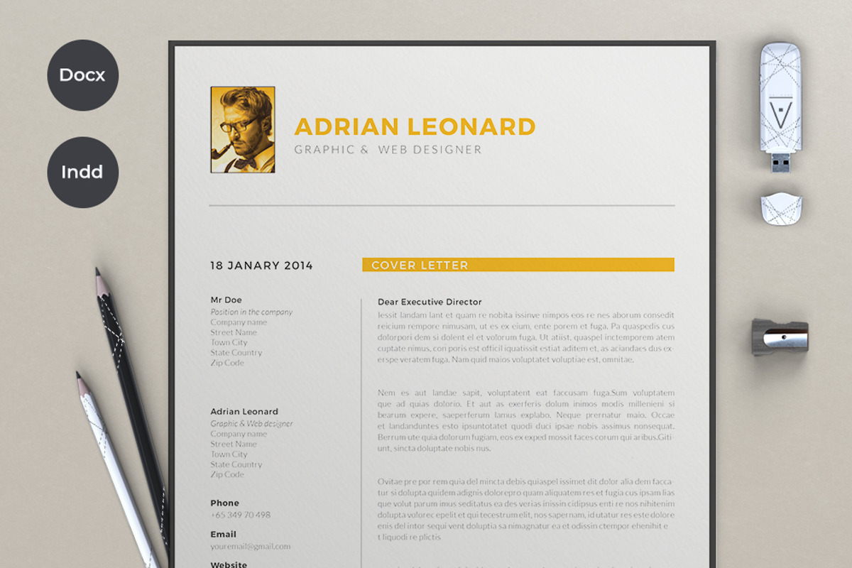 X pro Resume, a Resume Template by sz81 (Photo 4 of 6)