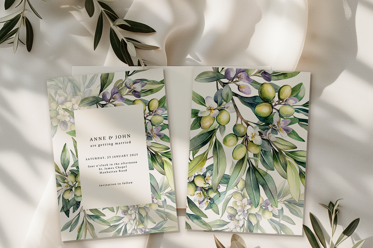 Olive Botanicals – Watercolor, a Decorative Illustration by ThaismotaCreativeCo (Photo 8 of 9)