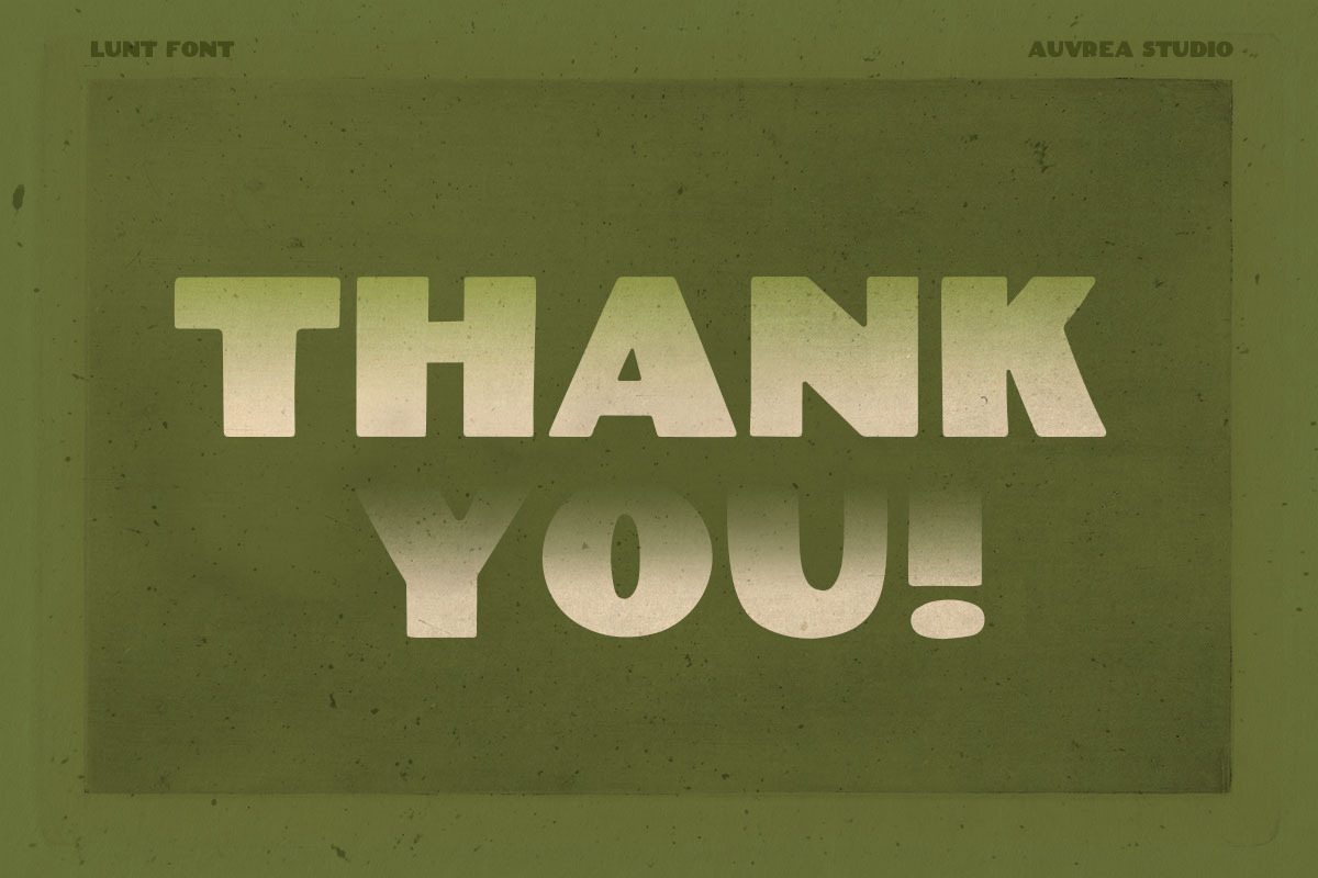 Lunt DISPLAY sans serif RETRO font, a Font by Auvrea Studio (Photo 6 of 6)