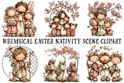 Whimsical Easter Nativity Scene Clip, an Illustration by OK Design (Thumbnail 2 of 6)