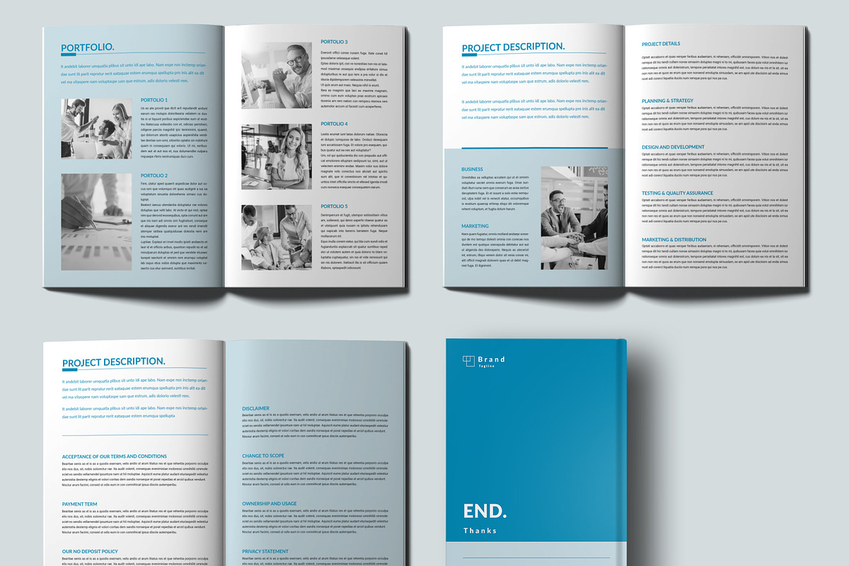 Proposal Template Layout, a Brochure Template by ContestDesign (Photo 4 of 4)