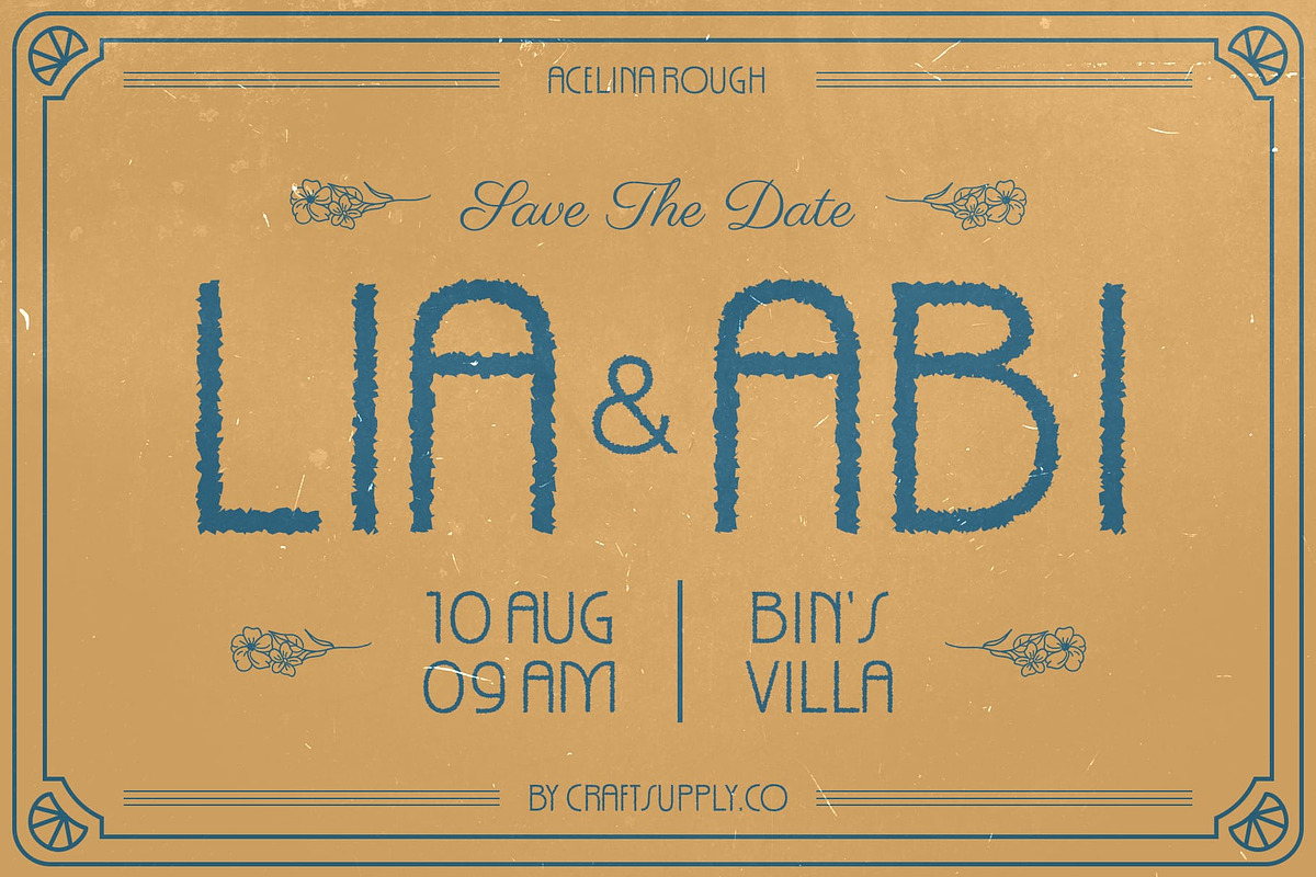 Acelina Rough, a Sans Serif Font by Craft Supply Co. (Photo 4 of 8)