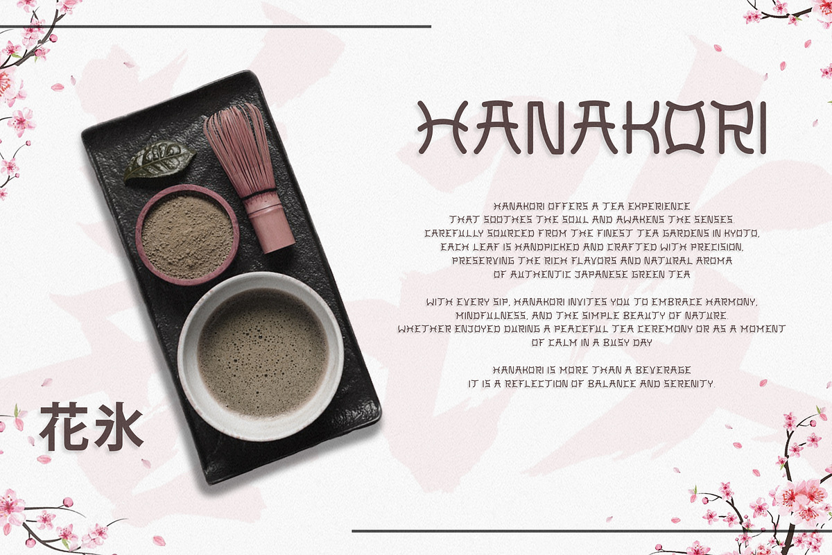 HANAMI – Elegant Japanese Font, a Symbol Font by MEANDSTUDIO (Photo 5 of 9)