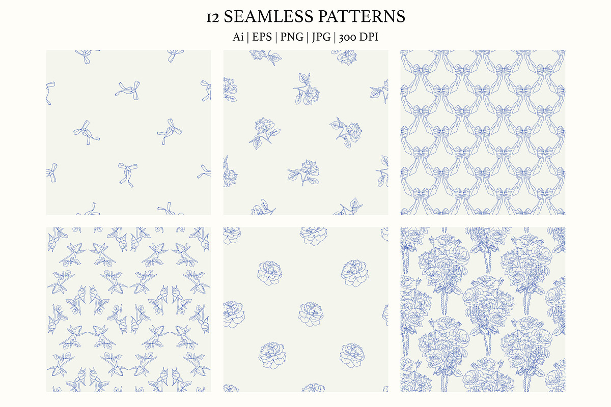 Roses & Bows Botanical Bundle, an Object Graphic by Rose Design (Photo 4 of 11)