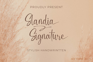 Slandia Signature / Handwriting Font