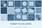 Dusty Blue Instagram Canva Templates, a Social Media Template by Lena Elizer Art + Design (Thumbnail 5 of 6)