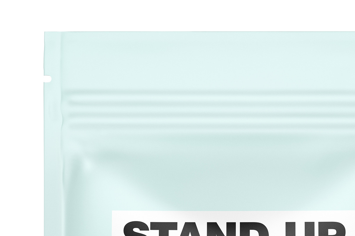 Matte Stand-Up Pouch Mockup, a Packaging Mockup by VadimPetrov (Photo 4 of 5)