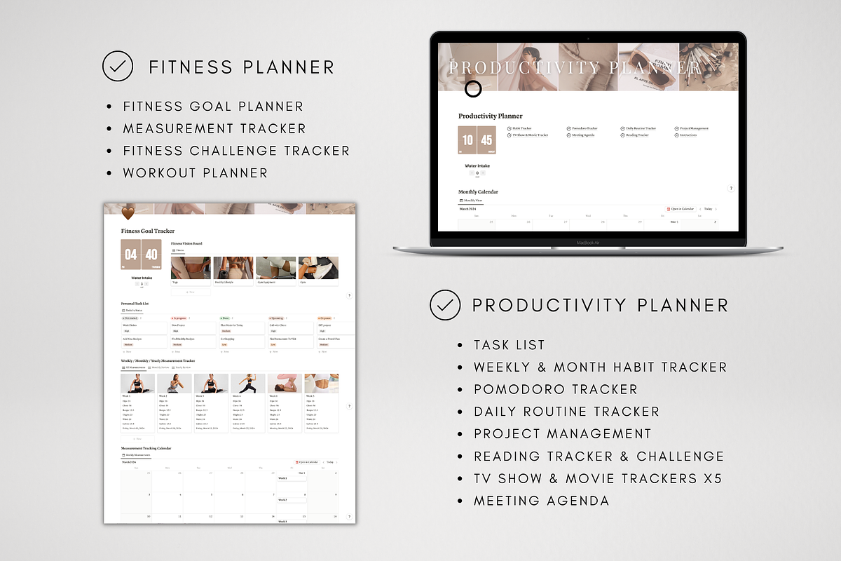 2025 Notion Life Planner Bundle, a Templates & Theme by BRANDcontent (Photo 4 of 9)