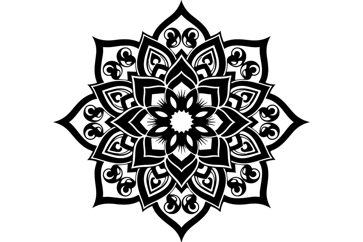 Elegant Floral Mandala Ornament, an Object Graphic by Creativeshirt (Photo 11 of 12)
