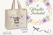 Lilac & Lemon Watercolor Flowers, an Illustration by Bloomella (Thumbnail 3 of 6)