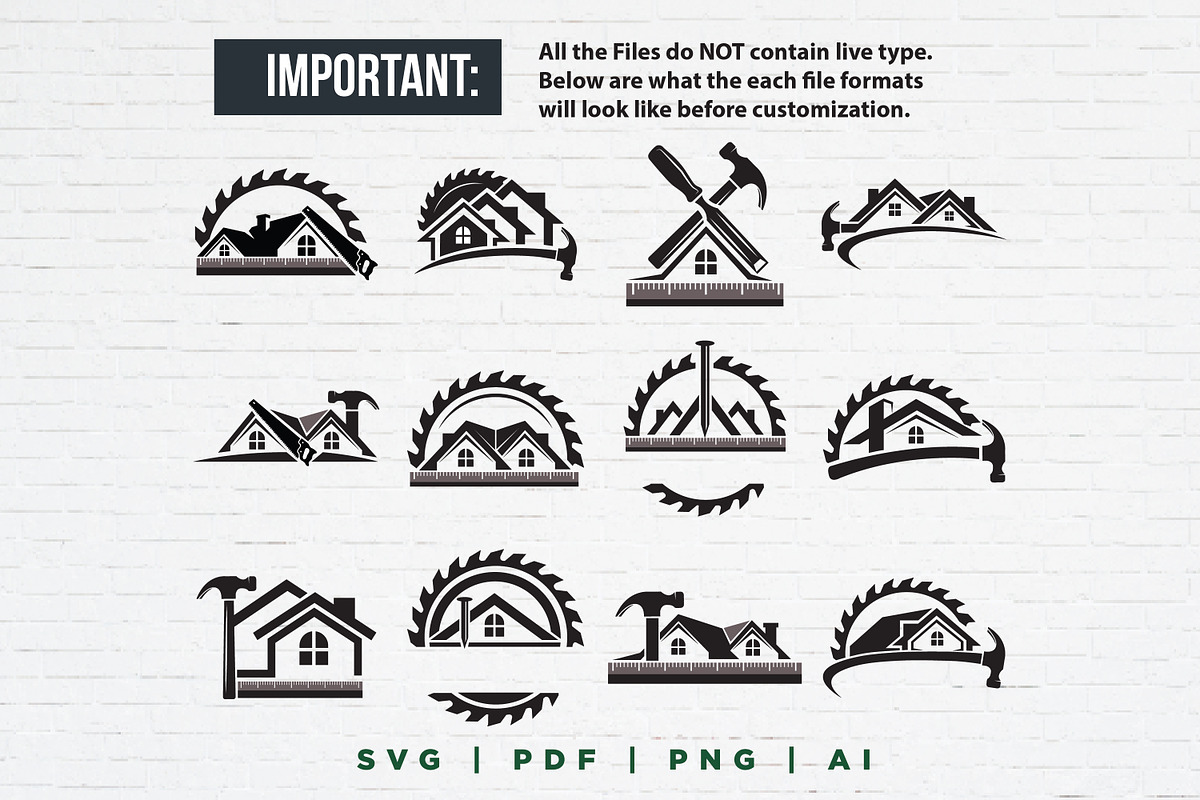 12 Carpenter Logo Bundle, a Branding & Logo Template by Guavanaboy (Photo 2 of 3)