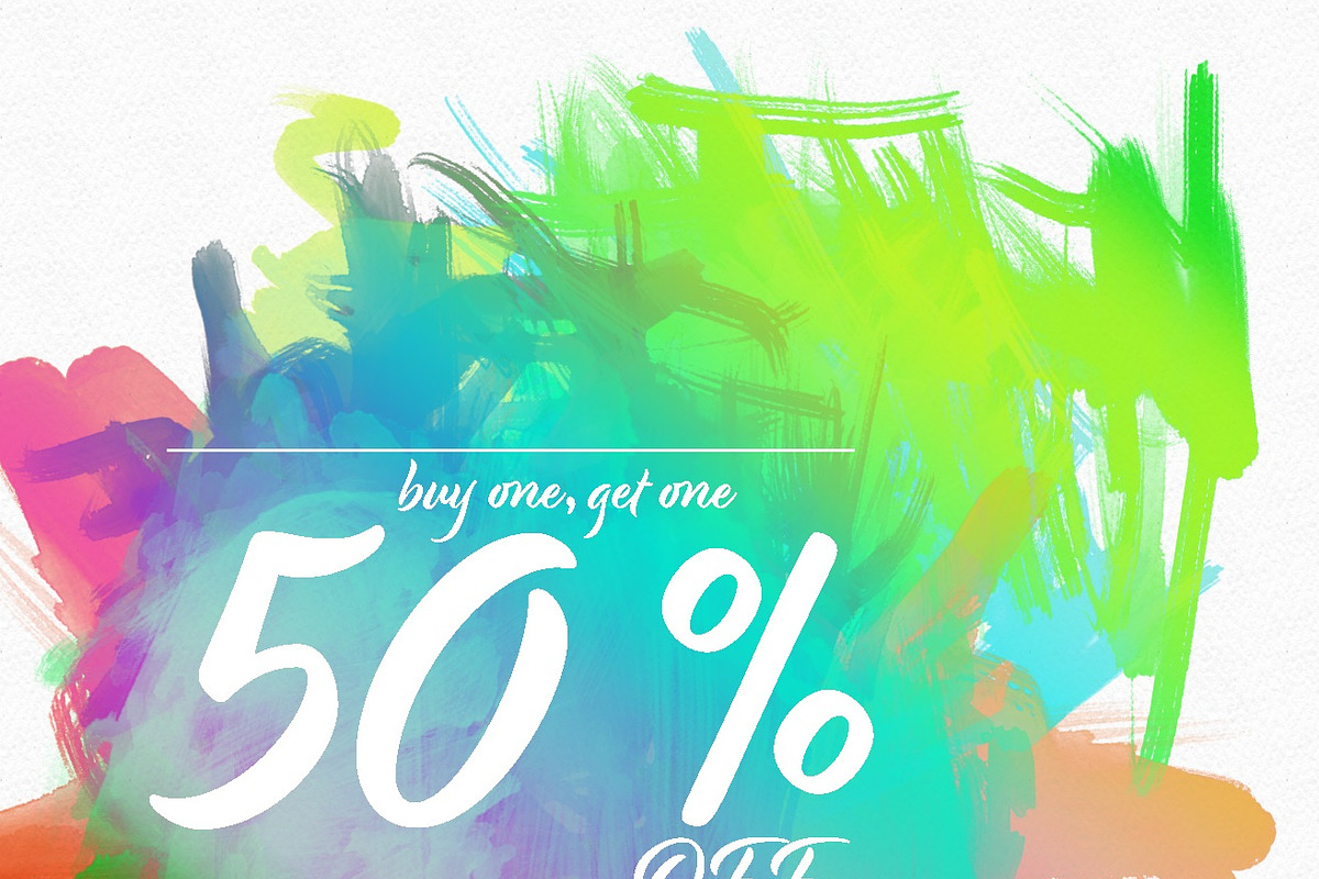 Water color Awesome Brush Set-1 preview 6