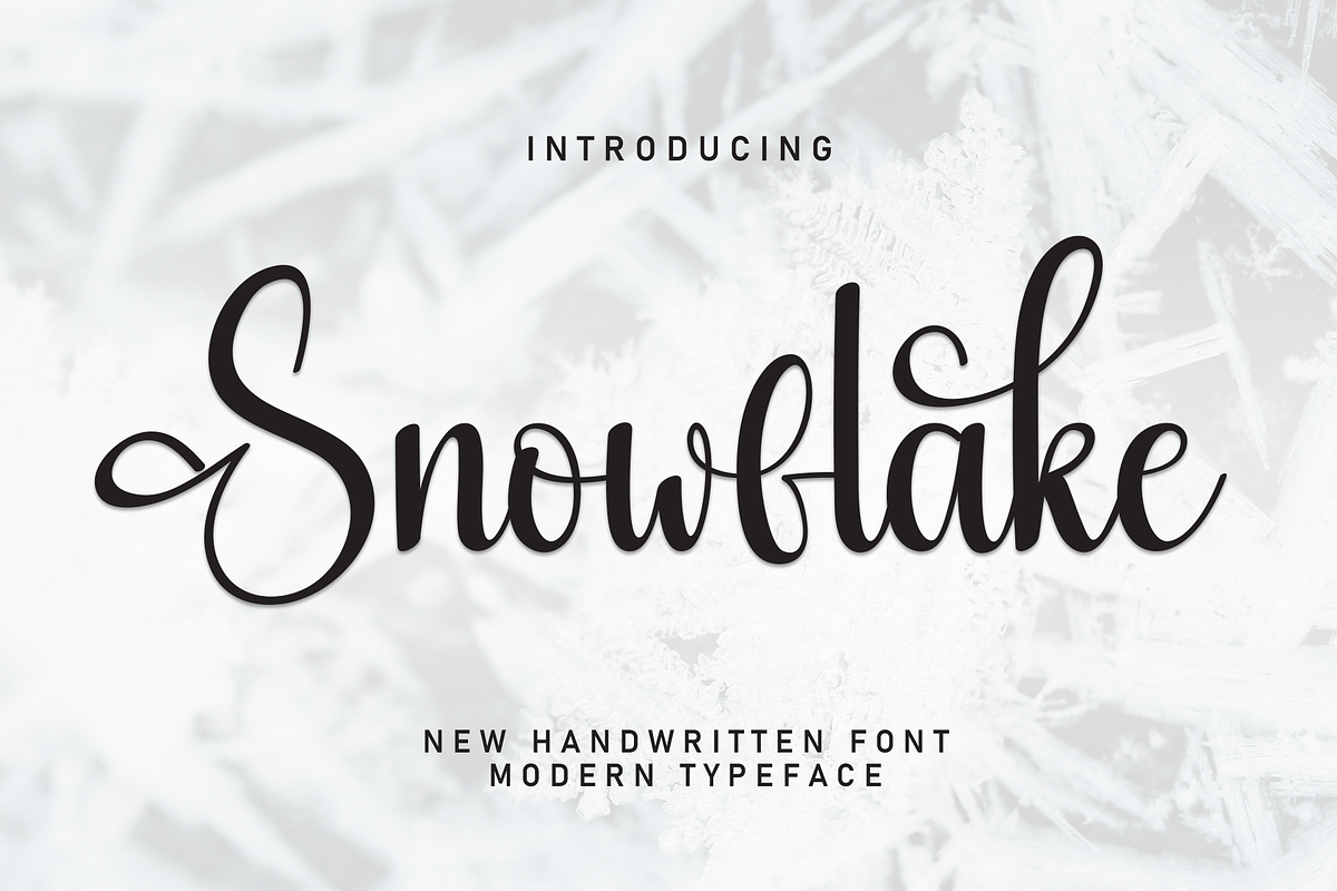 Snowflake | Script Font, a Handwritten Font by Scratchones (Photo 1 of 9)
