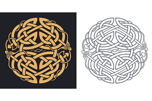 Celtic traditional knot. Geometric, an Object Illustration by RevelStockart