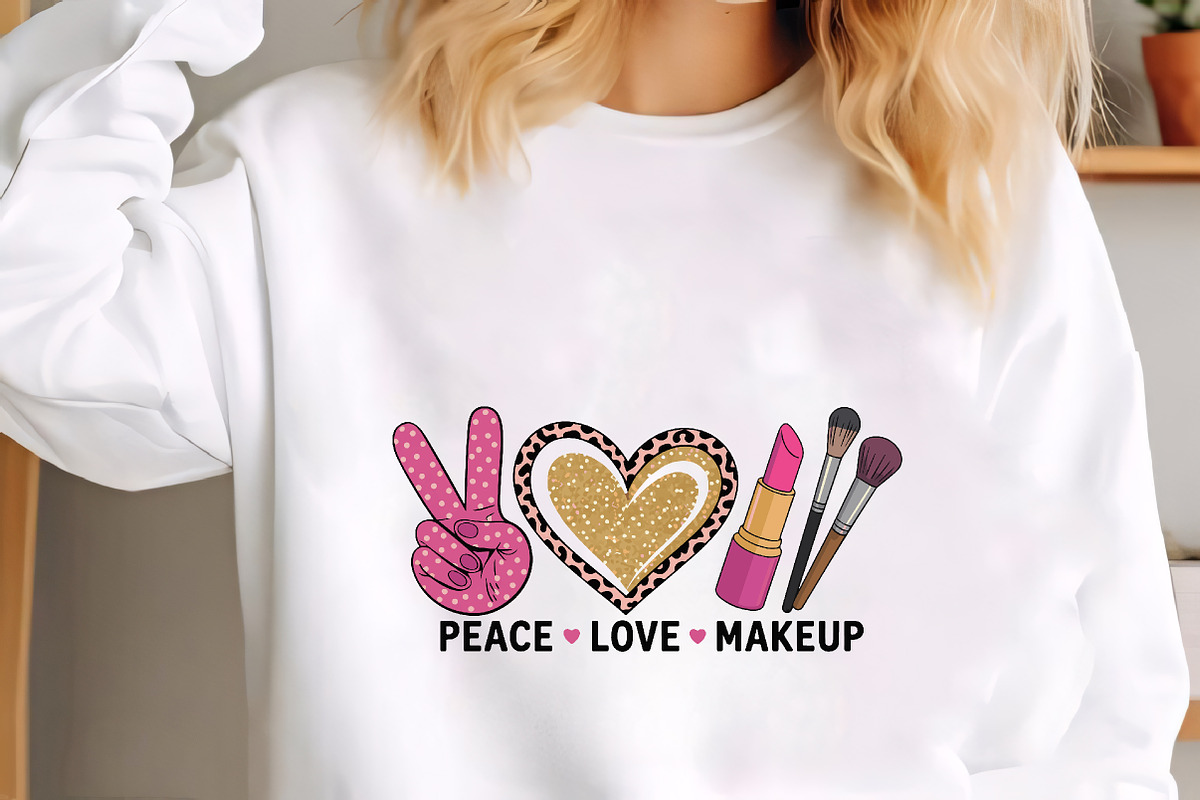 Peace love makeup beauty cosmetics, an Illustration by CrexoraLab (Photo 2 of 4)