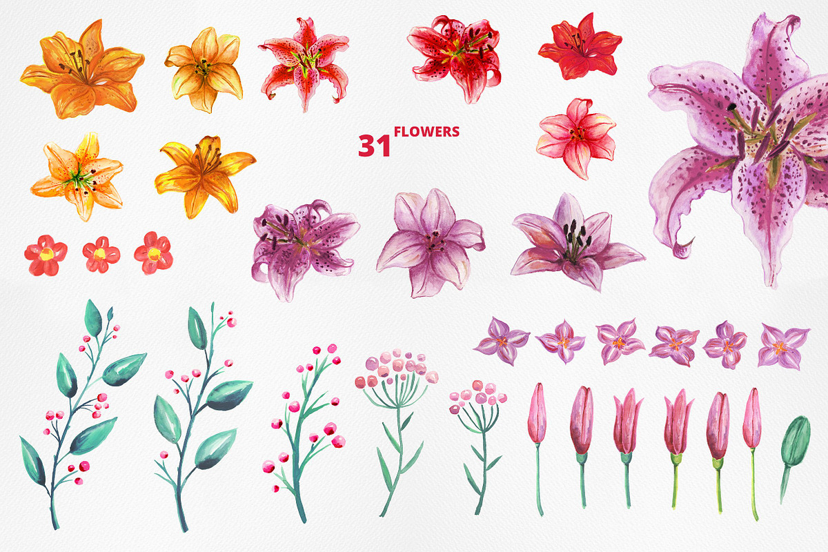 Lilly Alphabet Graphic Set, an Illustration by Rad Fonts (Photo 8 of 12)