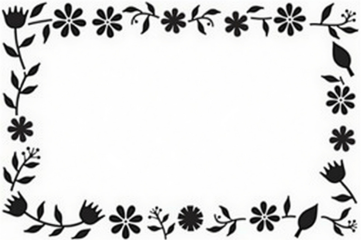 Hand Drawn Floral Border Set, an Illustration by BIPLOB EXPERT (Photo 6 of 10)