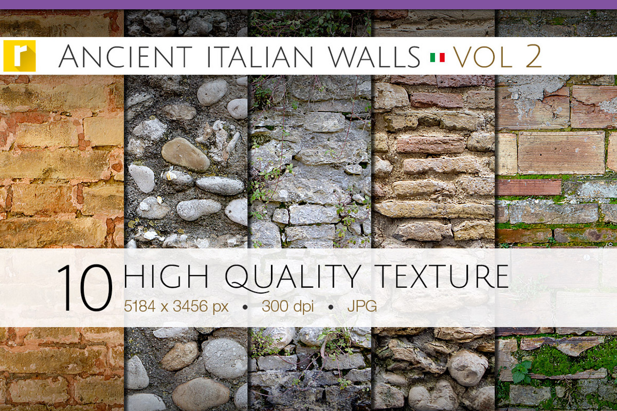 Ancient Italian Walls - Vol 2, a Texture Graphic by revolumia (Photo 1 of 3)