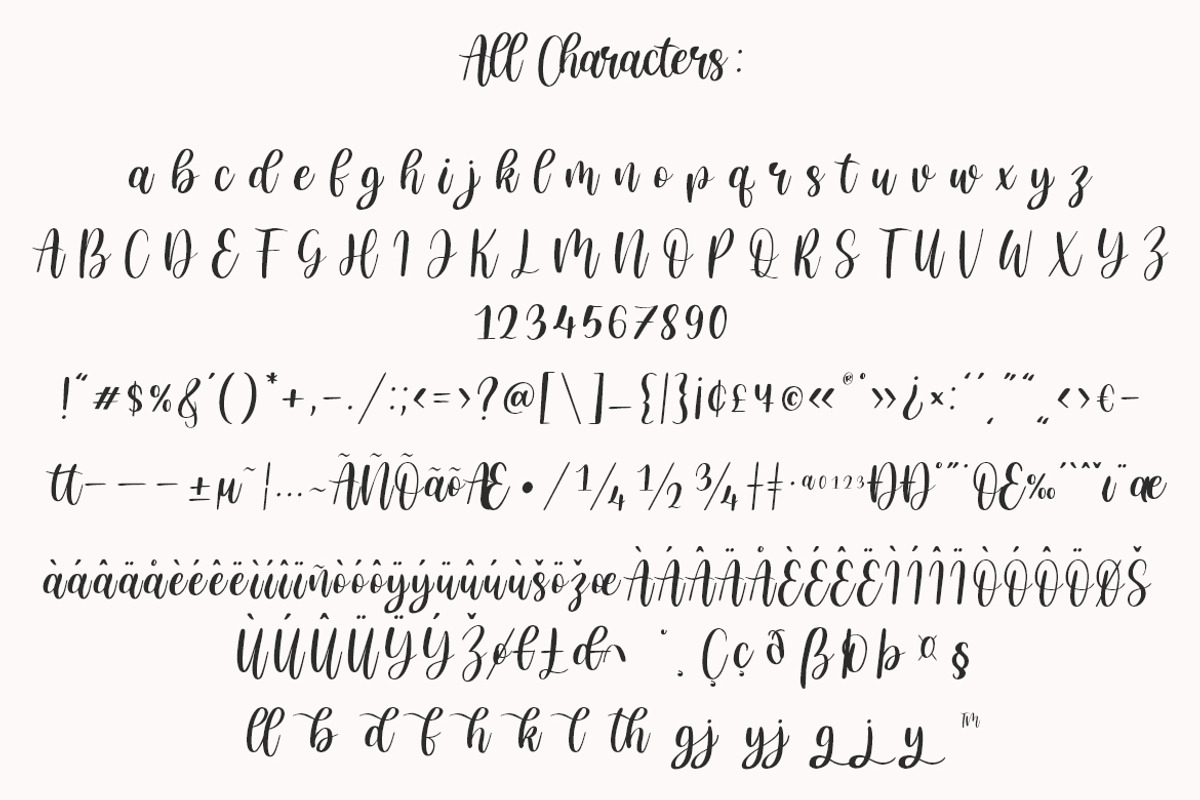My Theory Font, a Script Font by Lollipop Hand Drawn (Photo 4 of 4)