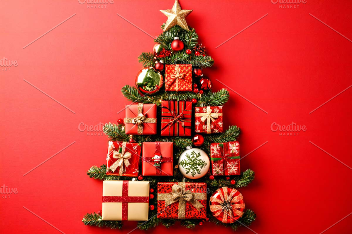 Creative Christmas Tree with Present, an Arts & Entertainment Photo by VetalStock (Photo 8 of 8)