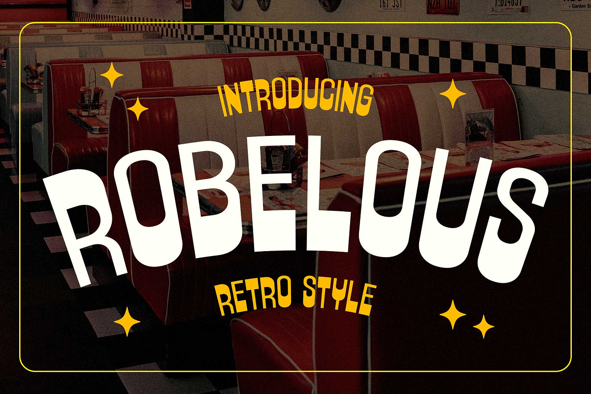 Robelous - Vintage Style, a Sans Serif Font by Arterfak Project (Photo 1 of 11)