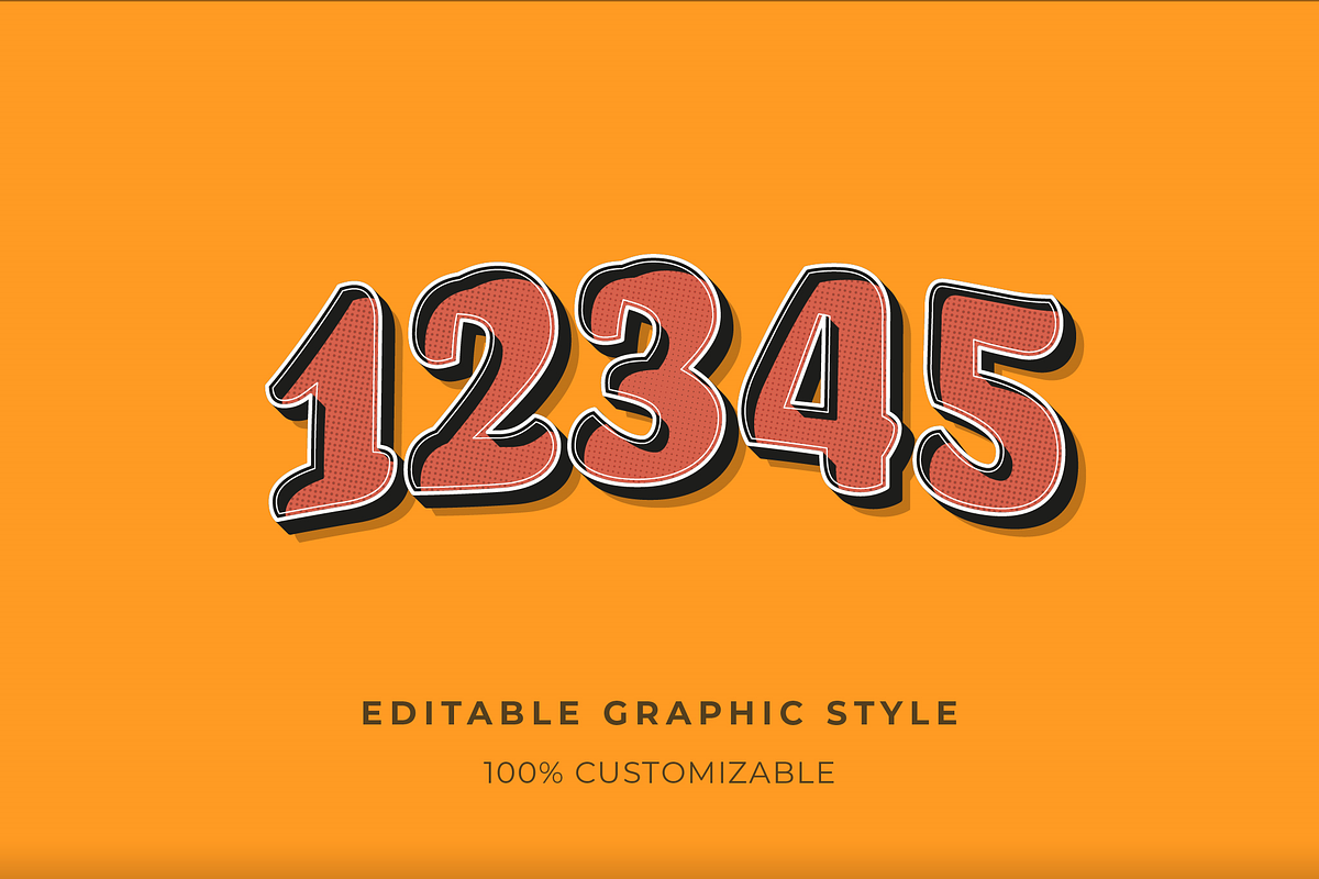 Classic Retro Halftone Text Effect preview 2