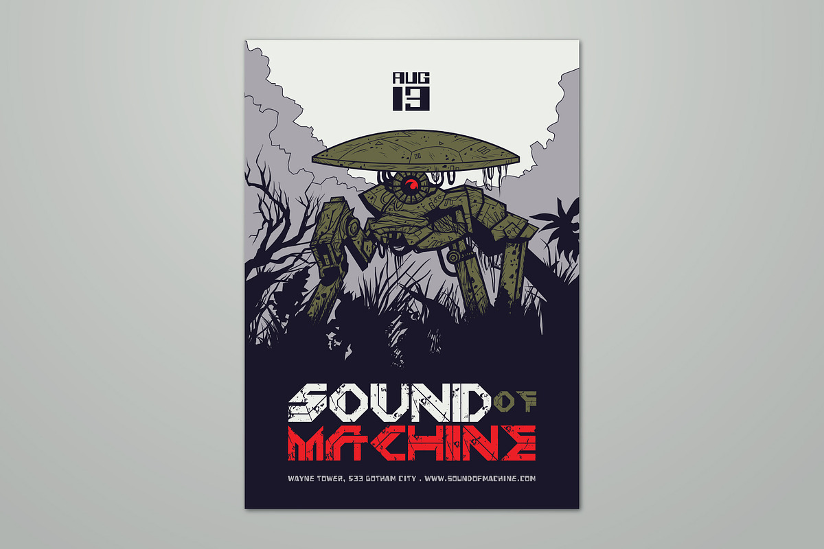 War Machine Vector Art Flyer, a Flyer Template by ashenterprise (Photo 1 of 3)