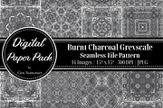 Burnt Charcoal Watercolor Patterns, a Pattern Graphic by Gen Aumonier (Thumbnail 1 of 7)