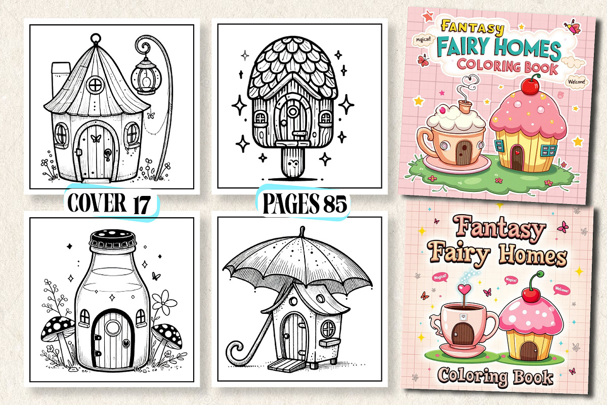 Fantasy Fairy Homes Coloring Book, an Arts & Entertainment Photo by Wow Magic (Photo 3 of 3)