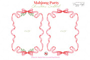 Christmas Mahjong Cocktail Clipart, a Decorative Illustration by TheHappyGiftArt (Thumbnail 4 of 10)