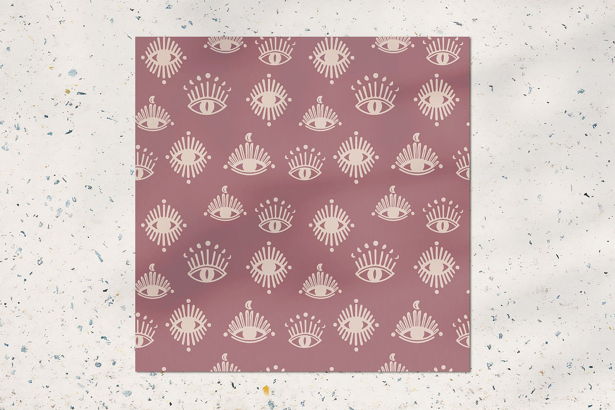 Third eye seamless pattern, a Pattern Graphic by Norse Studio
