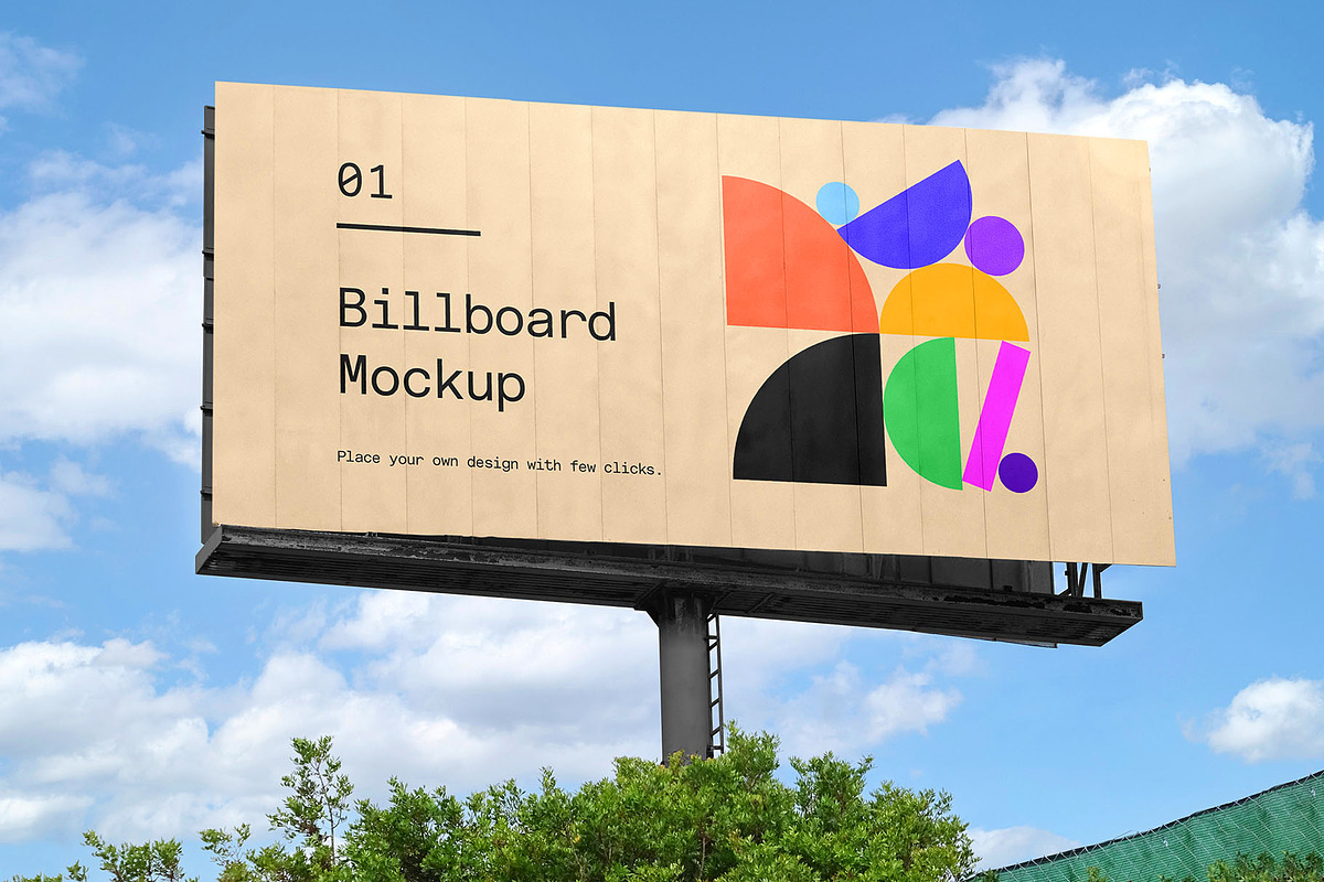 Billboard Poster Street Mockup, an Advertising Mockup by Asylab (Photo 1 of 5)