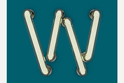 Neon tube font, an Object Graphic by 3D Graphics Shop (Thumbnail 31 of 38)