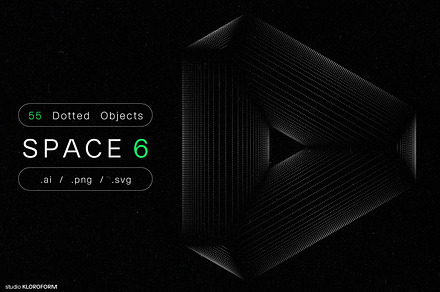 SPACE 6 - 55 dotted line objects