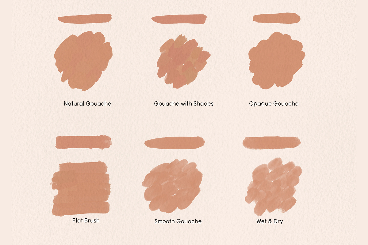 Realistic Gouache Brushes Procreate, a Brush Add-On by tina_draws (Photo 6 of 7)
