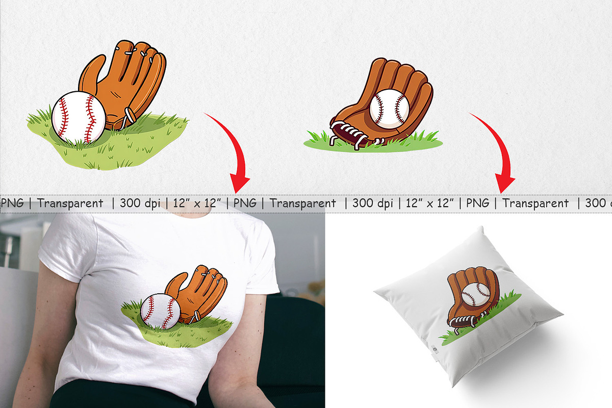 Baseball Glove Clipart, a Graphic by Artnoy (Photo 5 of 5)