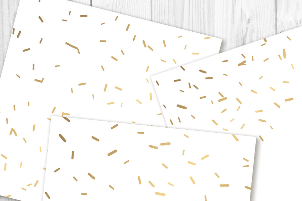 Gold Sprinkles Digital Paper- Opaque, a Pattern Graphic by The Digital Download Shop (Photo 2 of 5)