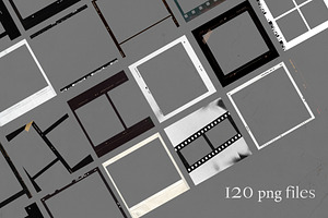 CANVA & PS / 120 Film Frames