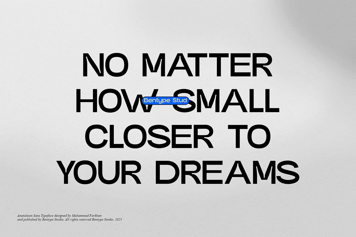 Anatoleum Sans - Inktrap Medium Sans, a Sans Serif Font by Bentype Studio (Photo 4 of 16)