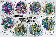 Sea Life Cartoon Doodle Big Pack, a Decorative Illustration by BALABOLKA (Thumbnail 10 of 10)