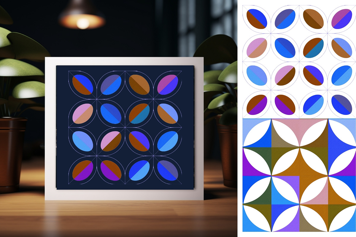 24 seamless geometry symmetrical, a Pattern Graphic by ARTOZEN DIGITAL (Photo 15 of 18)