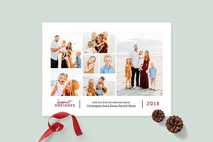 Christmas Photo Card Template -CD089