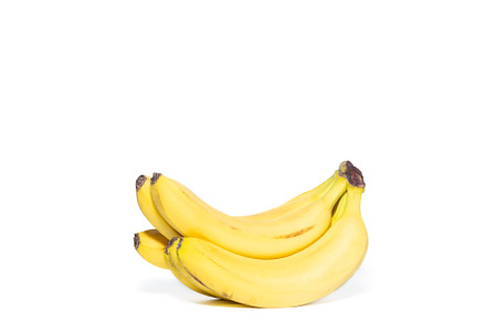Bunch of bananas isolated on white b, a Food & Drink Photo by AlexBush