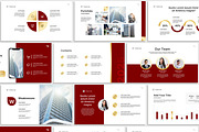 Maroon Business PowerPoint Template, a Presentation Template by SKY CREATION (Thumbnail 1 of 6)
