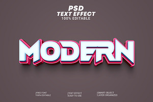 PSDModern Text Style Effect