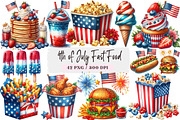 4th of July Fast Food Sublimation, an Illustration by DreamArtGraphic (Thumbnail 1 of 4)