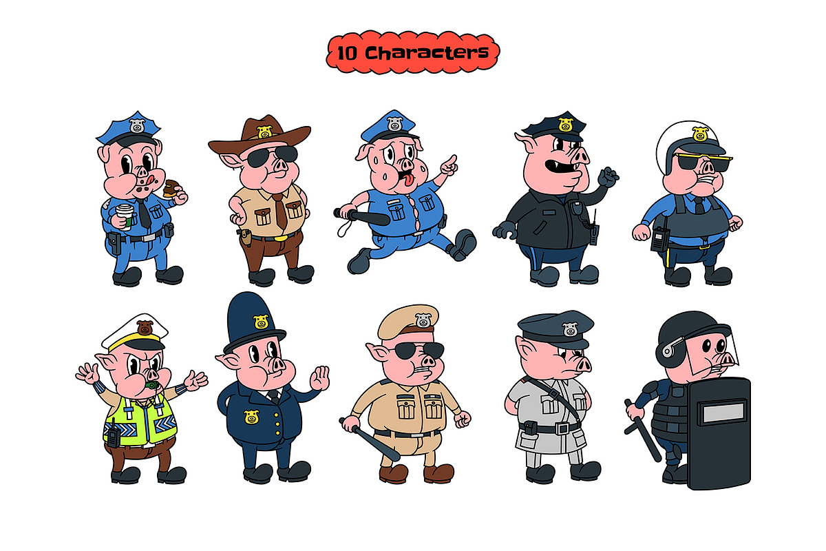 Porky Police Department, an Illustration by The Isian (Photo 2 of 12)