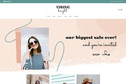 Pink Shopify Theme | Vibing Bright, a Branding & Logo Template by Easy Website Themes (Thumbnail 1 of 9)
