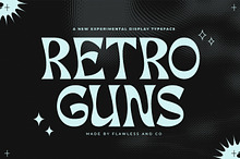 Retro Guns - Display Font Type